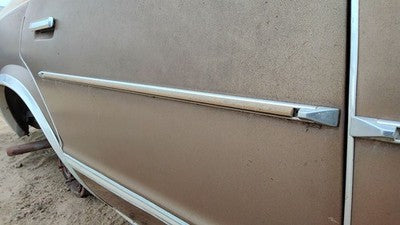 81 Malibu Passenger Right Rear Moulding From Door Back Trim Strip Tan 4 Door