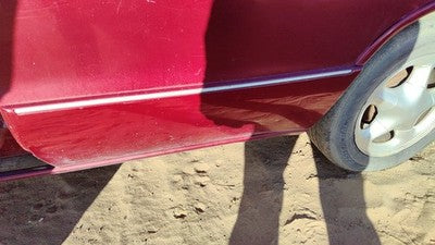 1996 Olds 88 Driver Left Rear Moulding From Door Oem Back Trim Strip Red