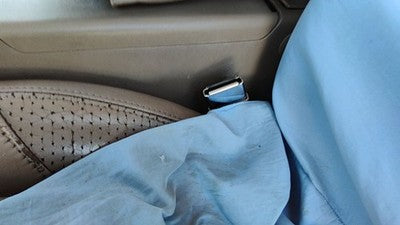 1993 Ford Explorer Driver Left Front Seat Belt Buckle Receiver Oem Tan