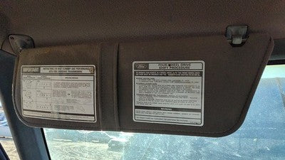 1989 F250 Pickup Driver Left Sun Visor Oem Gray