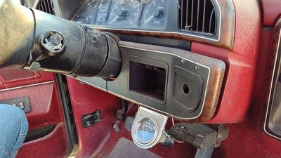 87-91 Ford F150 Trim Bezel Around Speedometer Oem Dash Surround Panel Woodgrain