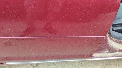 08-12 Malibu Passenger Right Rear Moulding From Door Back Trim Strip Red 80U