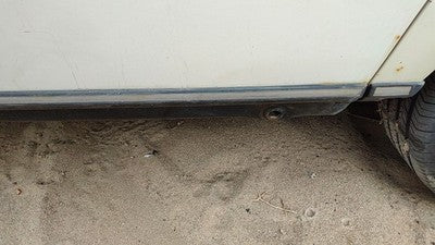 1980 Mercedes 300Td Driver Left Rear Lower Moulding From Door Back Trim Strip
