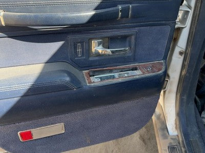 94 Lincoln Town Car Driver Left Rear Door Trim Panel With Switches Back Blue Dp