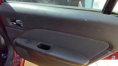 10-12 Fusion Passenger Right Rear Door Trim Panel With Switches Back Black Dw