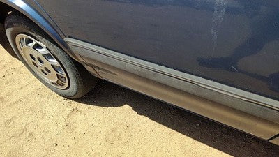 94 Olds Cutlass Ciera Passenger Right Rear Moulding From Door Back Trim Blue