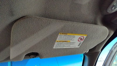 2002-2004 Chevy Trail Blazer Passenger Right Sun Visor Oem Gray 95D 15194837
