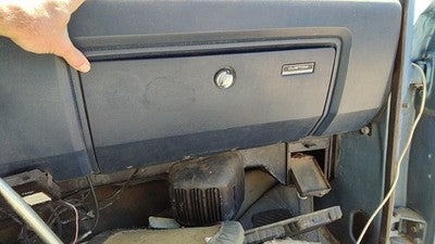 1986 Dodge Ram W150 Glove Box Assembly Complete Door With Latch Oem Blue