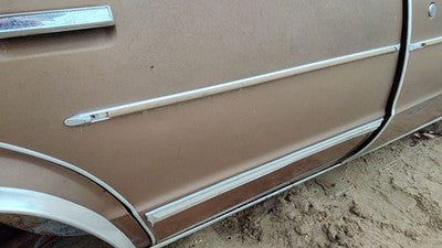 81 Malibu Passenger Right Rear Moulding From Door Back Trim Strip Tan 4 Door