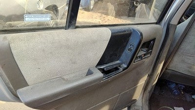 94 Jeep Grand Cherokee Driver Left Rear Door Trim Panel With Switches Back Gray
