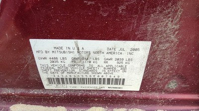2004-2012 Mitsubishi Galant Power Steering Gear Rack And Pinion Oem Tie Rods