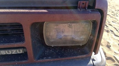 1981-1987 Isuzu Pup Pickup Driver Left Head Light Oem Front Lamp With Bracket
