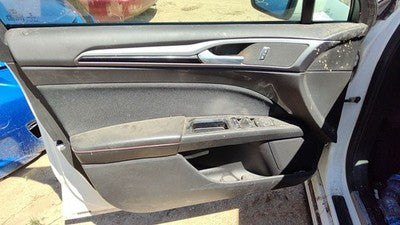 13-14 Fusion Driver Left Front Door Trim Panel With Master Switch Charcoal Dw
