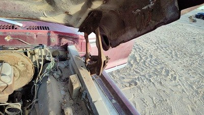 1975-1979 Ford F150 Driver Left Hood Hinge Oem Maroon D3tz16796a