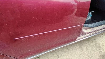 08-12 Malibu Passenger Right Rear Moulding From Door Back Trim Strip Red 80U