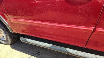 1999-2004 Ford F150 Driver Left Front Moulding From Door Oem Trim Strip Red E4