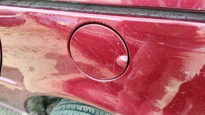 1997-2004 Chevy Venture Fuel Tank Door With Hinge Gas Lid Oem Filler Red 72U