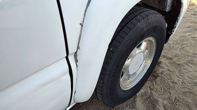 03-07 Suburban Passenger Right Front Wheel Flare Moulding Fender Summit White