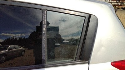 07-11 Nissan Versa Driver Left Rear Vent Window Back Door Glass With Frame Oem