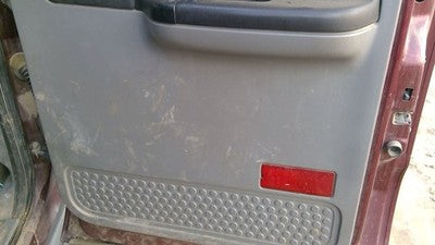 05-07 F350 Super Duty Passenger Right Rear Inside Door Trim Panel Only Back Gray