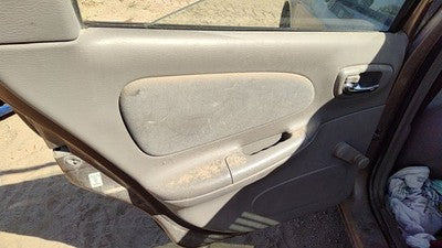 01-02 Dodge Neon Driver Left Rear Door Trim Panel With Switches Back Gray B7L5