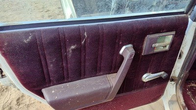 1987 Olds Ciera Driver Left Rear Door Trim Panel With Switches Back Red