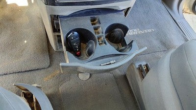 2008-2010 Dodge Grand Caravan Slide Out Dash Mounted Cup Holder Assembly Gray Ds