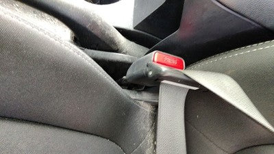 2010-2013 Kia Soul Driver Left Front Seat Belt Buckle Receiver Oem Black Wk