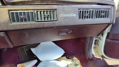 1987 Olds Ciera Glove Box Assembly Complete Door With Latch Oem Red