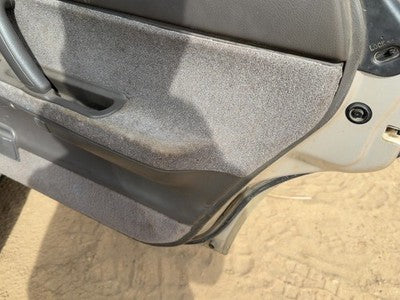 1990 Subaru Legacy Passenger Right Rear Door Trim Panel With Switches Back Gray