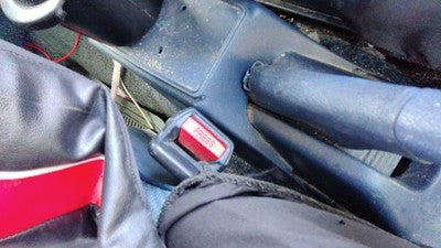 1989 Honda Civic Passenger Right Front Seat Belt Buckle Receiver Oem Blue Sedan