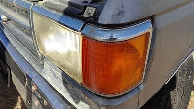 1987-1991 F250 Pickup Complete Driver Left Headlight Turn Signal Chrome Trim Oem