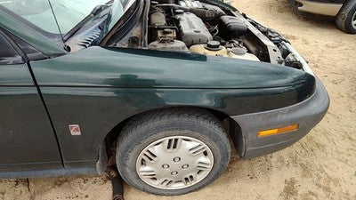 1996-1998 Saturn Sl1 Passenger Right Front Fender Oem Green 21111174