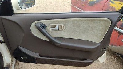 1993 Infinity G20 Passenger Right Front Door Trim Panel With Switches Brown