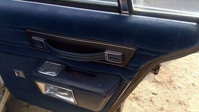 1986 Chevy Caprice Passenger Right Rear Inside Door Trim Panel Only Back Blue
