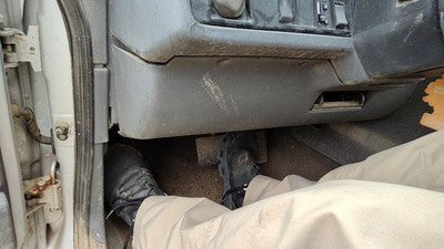 1991-1992 Volvo 740 Lower Dash Under Column Knee Bolster Trim Panel Oem Gray