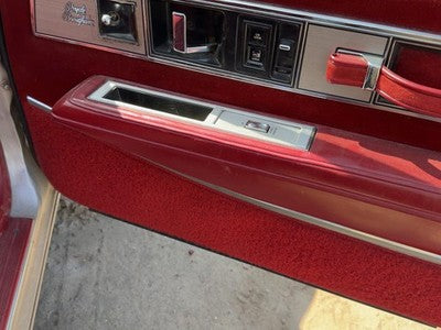 1986 Olds 88 Passenger Right Front Door Trim Panel With Switches Red
