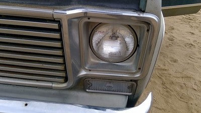 1973-1978 Chevy C20 Silverado Driver Left Chrome Headlight Trim Surround Oem