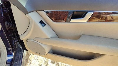 12-13 C300 Passenger Right Front Door Trim Panel With Switches Beige 125