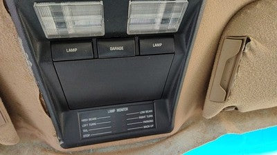 1992 Buick Park Ave Ultra Center Overhead Console Dome Light Map Lamp Cubby Tan
