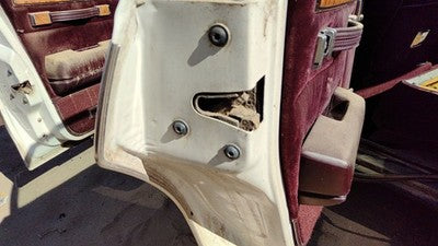 1989 Buick Century Driver Left Rear Door Latch With Rods/Cables Oem Back