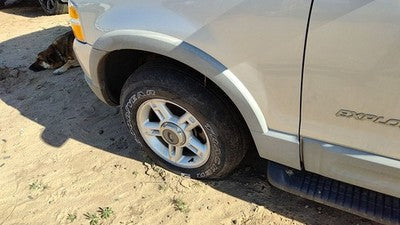 02 Ford Explorer Driver Left Front Wheel Flare Moulding Oem Fender Silver Ts