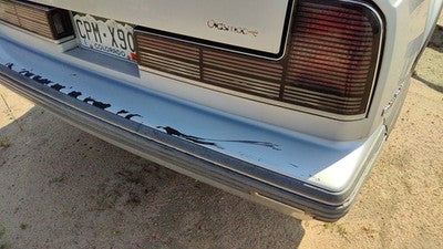 1990-1991 Olds 88 Silver Trim Strip Between Tail Lights And Bumper Oem Panel