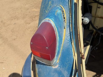 71-72 Super Beetle Driver Left Tail Light Brake With Housing Extension Oem Rear