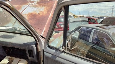 81-86 Ram W250 Passenger Right Front Vent Window Small Door Glass With Frame