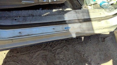 85 Grand Marquis Passenger Right Front Lower Sill Step Kick Trim Chrome Oem Gray
