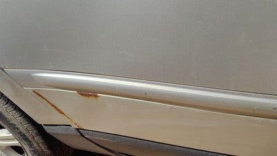 04-08 Pacifica Passenger Right Upper Rear Moulding From Door Oem Back Silver Ps2