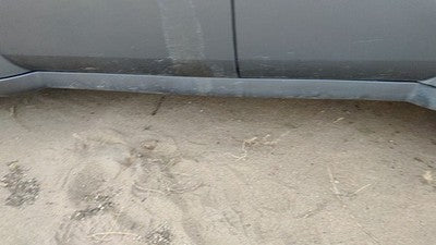 06-07 Chevy Hhr Driver Left Lower Rocker Panel Moulding Side Skirt Silver 42U