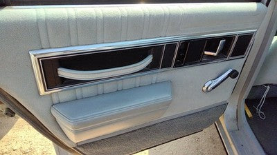 1990 Olds 88 Driver Left Rear Door Trim Panel Back Gray