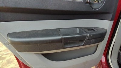 08-10 Charger Driver Left Rear Door Trim Panel With Switches Back Db Slate Gray